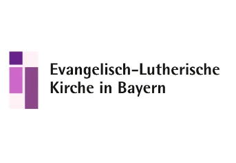 Das Logo der ELKB mit Schriftzug "Evangelisch-Lutherische Kirche Bayern"